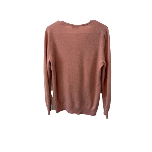 Charter Club 100% cashmere Luxury Soft Pink V-Neck Sweater Sz XL - Picture 11 of 12